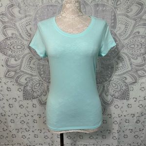 New No Boundaries for Walmart Tee T Shirt Short Sleeve Top Blue L Large